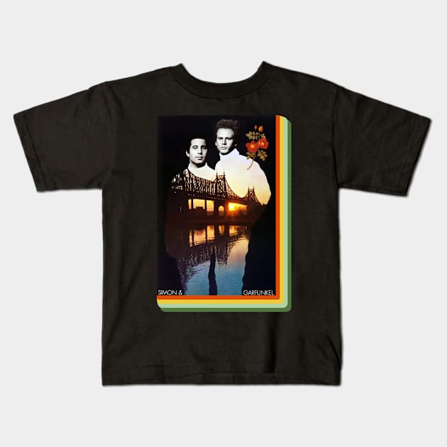 Simon & Garfunkel Kids T-Shirt by Gabby Hamrick